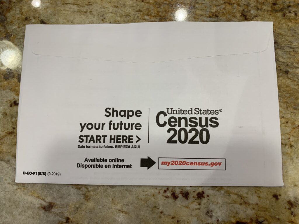 Census 2020 Envelope