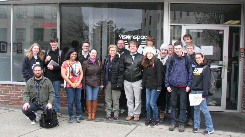 MAPC staff are pictured here with Downtown Lynn Data Walk volunteers on April 13, 2013.