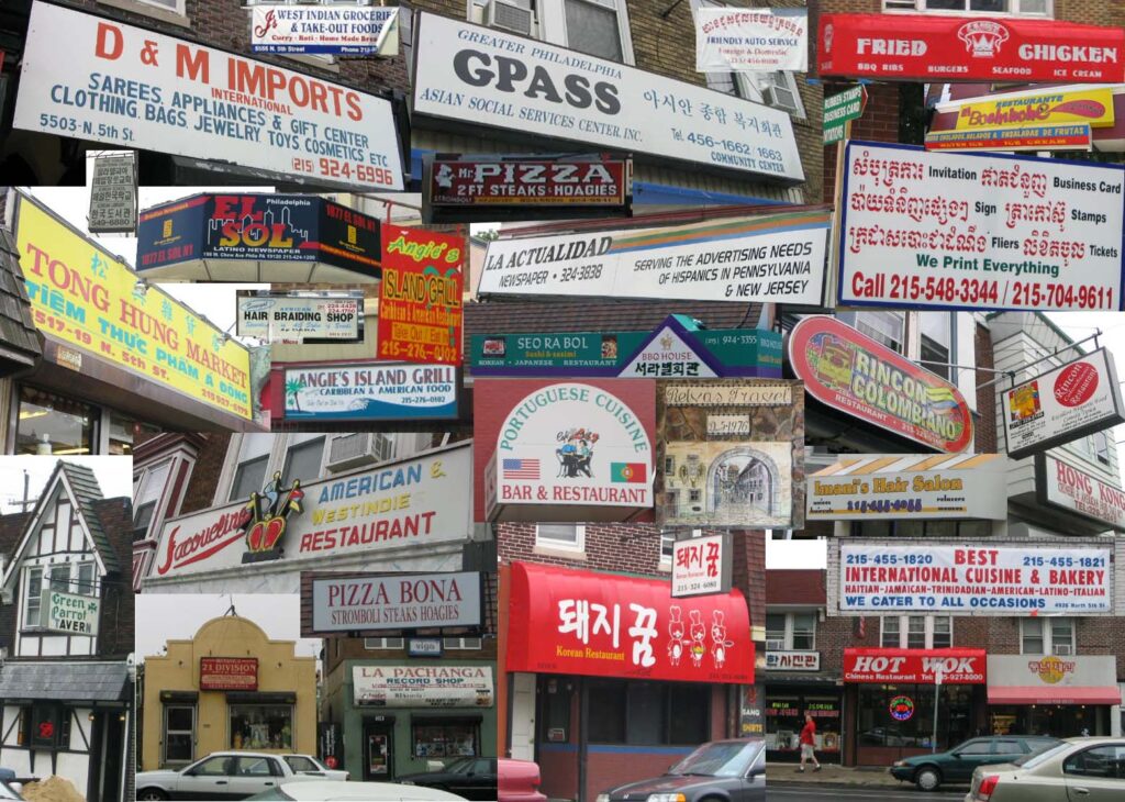 Diverse Neighborhood Businesses Collage