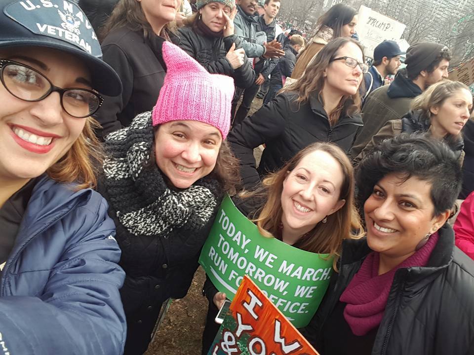 Metro North represents! Great group selfie by Alicia Vargas Reddin, with Rebecca Gilding, Amanda Linehan, and me.