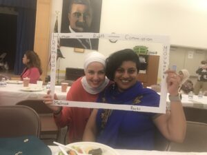 Manisha with Maya Jamaleddine at the Melrose Community Iftar Dinner